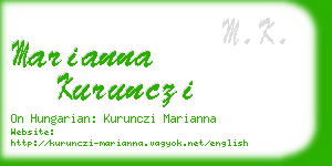 marianna kurunczi business card